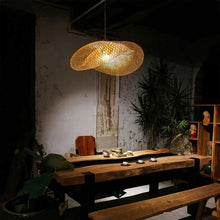 Load image into Gallery viewer, rattan pendant light
